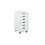 Voir la diapositive 5 : Paris Prix Caisson de Bureau 6 Tiroirs  School  65cm Blanc