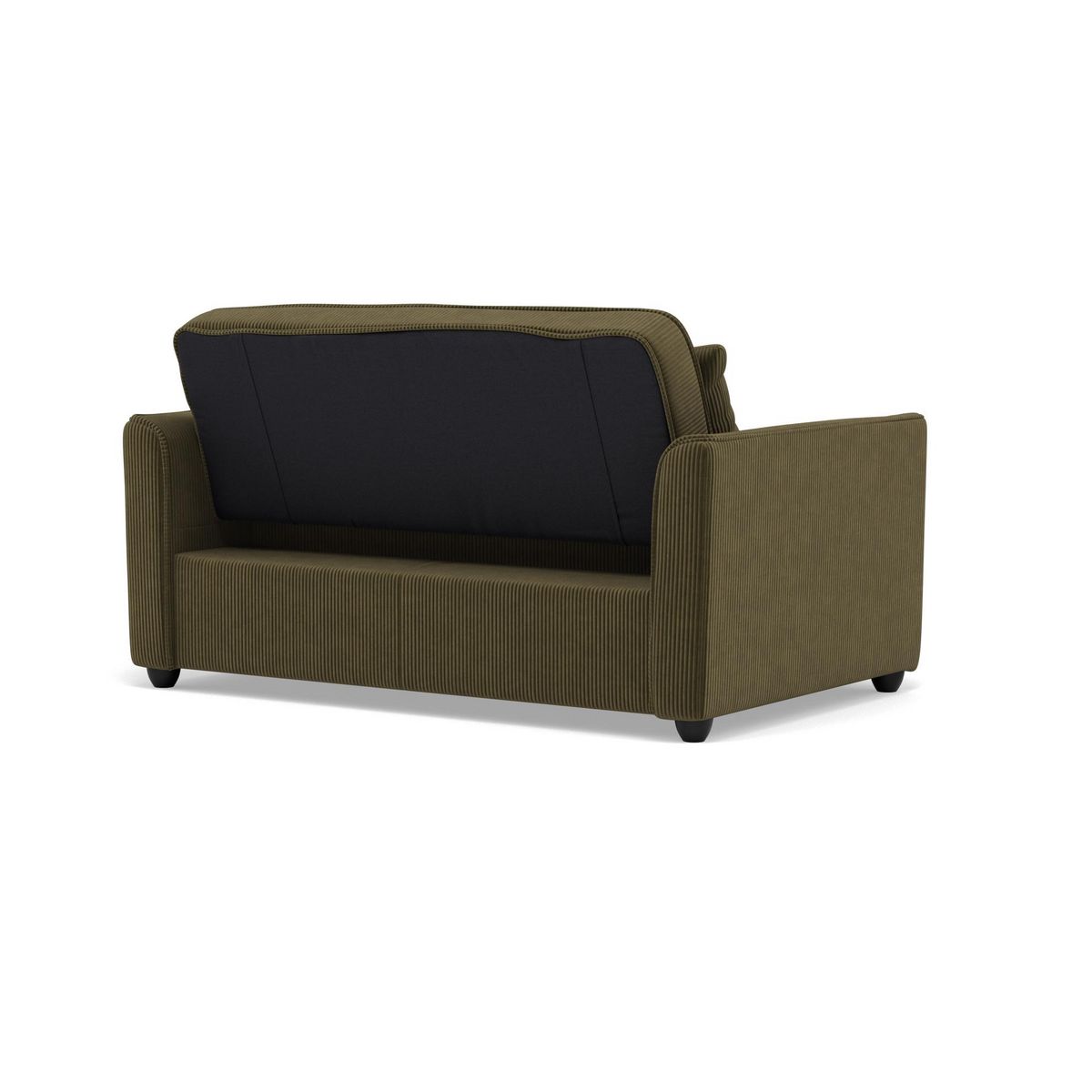 BEST MOBILIER Ernest - canapé droit 2 places convertible en velours côtelé