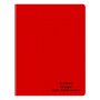 POUCE Cahier piqué polypro 17x22cm 96 pages grands carreaux Seyes rouge