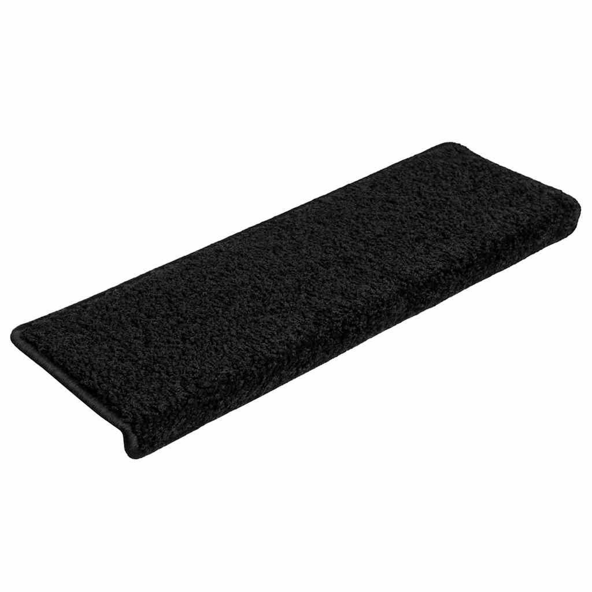 Voir la diapositive 2 : VIDAXL Tapis d'escalier 20 pcs 65x21x4 cm noir