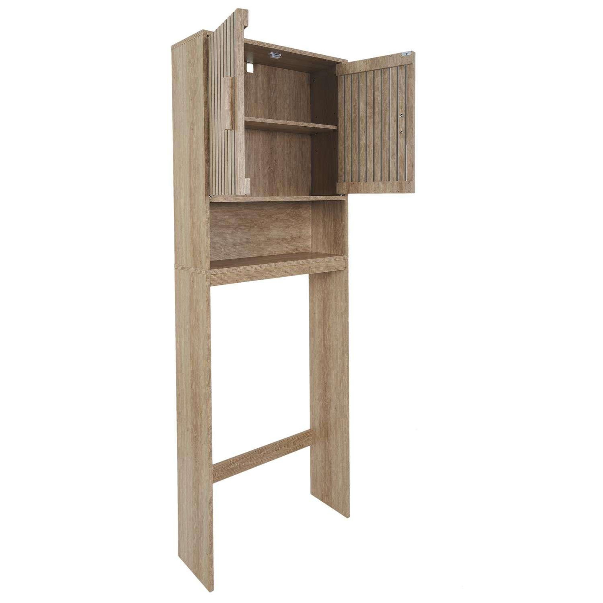 Voir la diapositive 4 : The Home Deco Factory Meuble dessus wc saulk en bois - marron