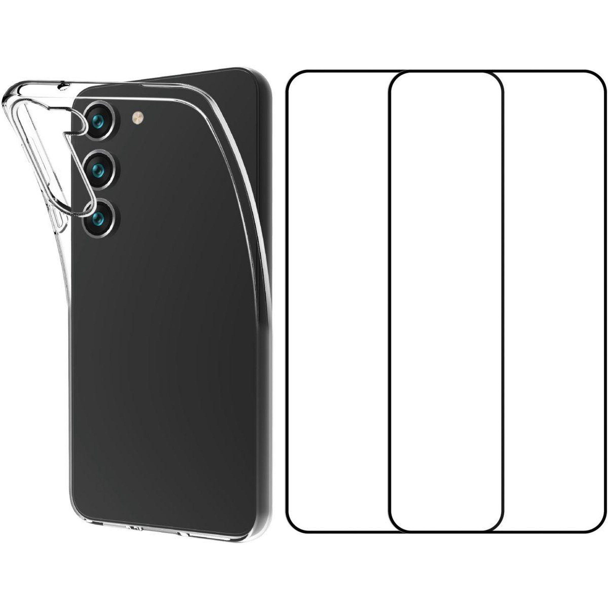 ESSENTIEL B Pack samsung s23+ coque souple + verre trempe