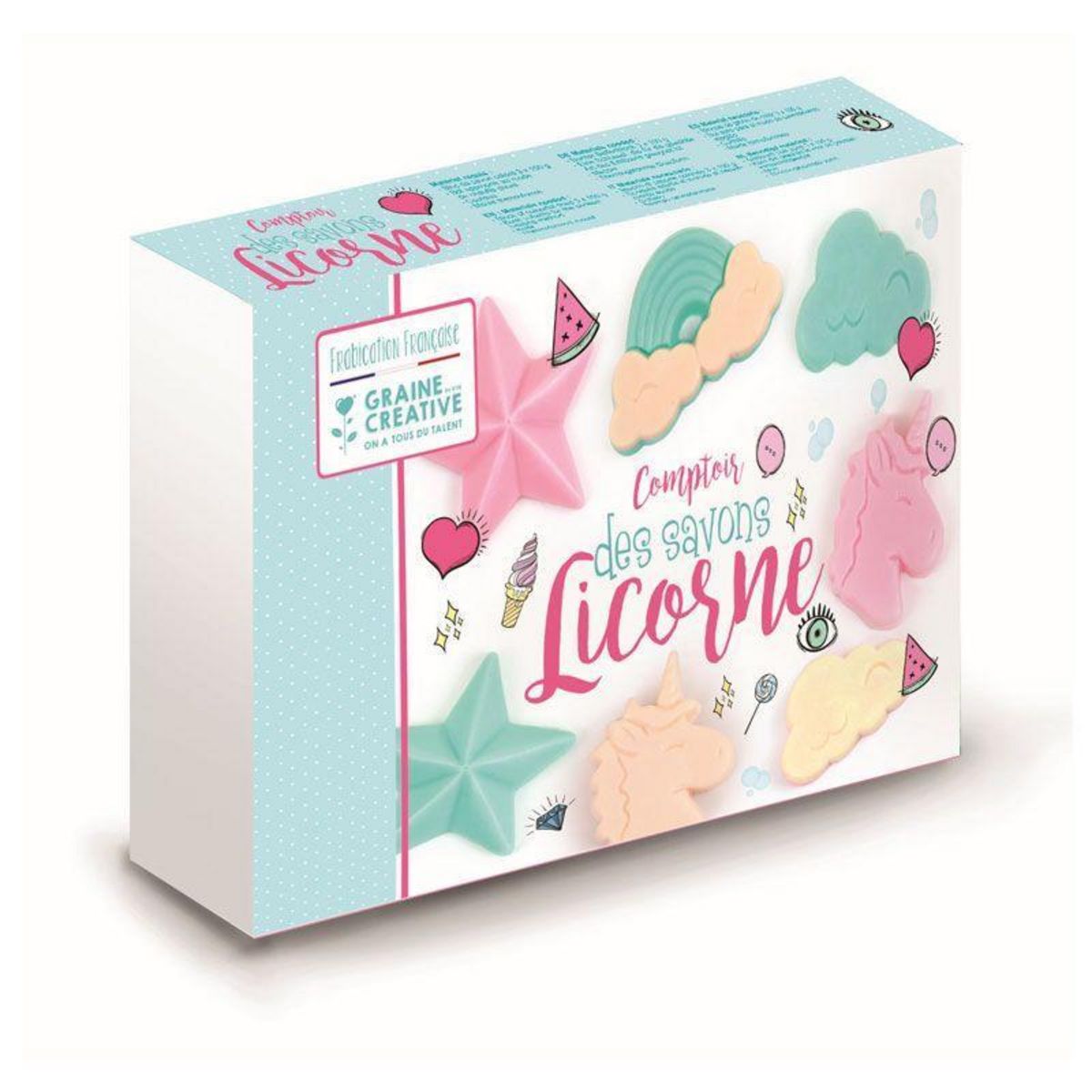 Graine créative Coffret Comptoir des Savons Licorne