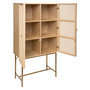 Voir la diapositive 3 : ATMOSPHERA Buffet haut 2 portes en cannage RAYO - Beige
