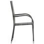 Voir la diapositive 5 : VIDAXL Ensemble a manger de jardin 5 pcs Gris