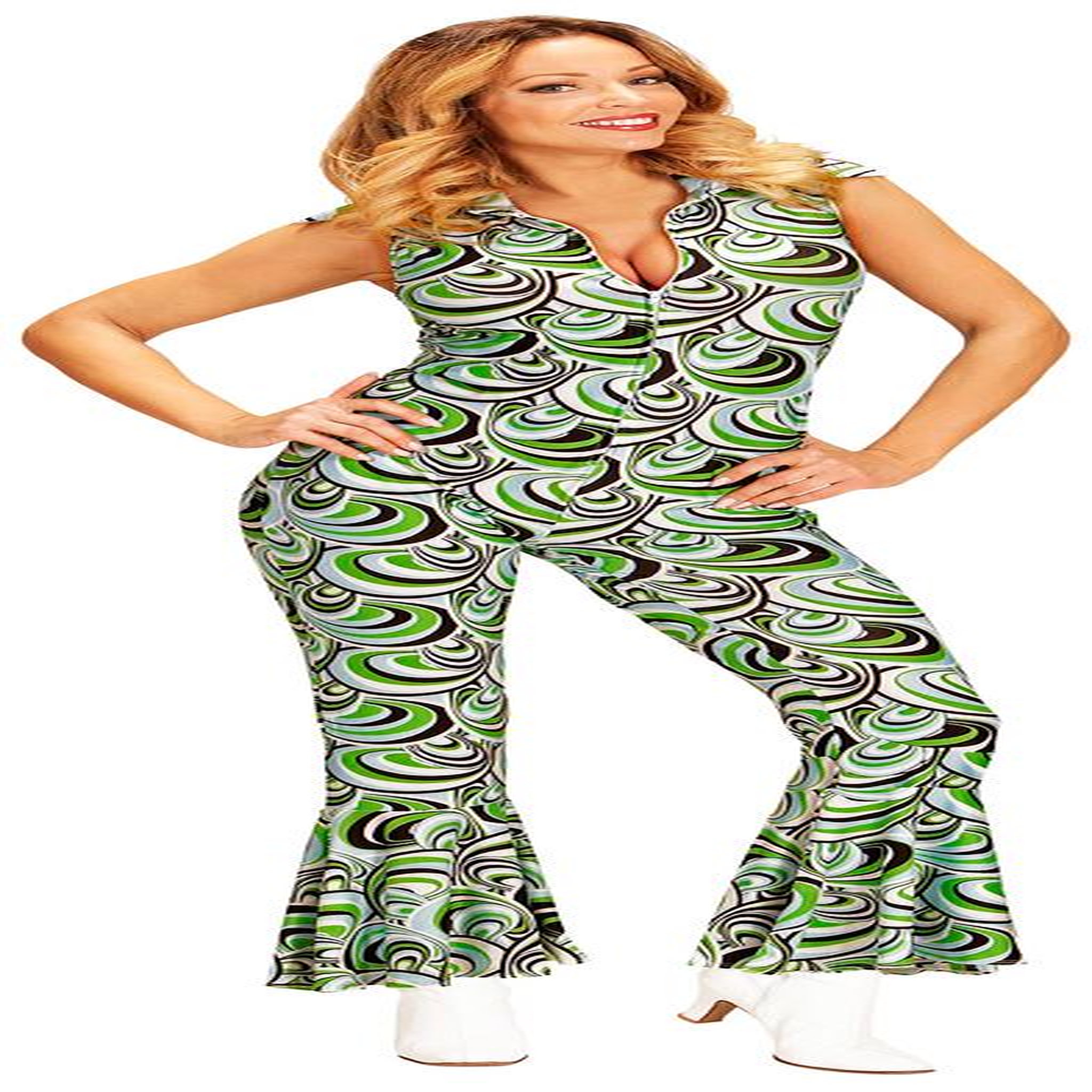 WIDMANN Combinaison Disco - The 70's Groovy Style - Femme - M