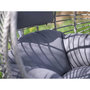 Voir la diapositive 4 : JARDIDECO Fauteuil suspendu London Gris - Jardideco
