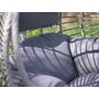 Voir la diapositive 4 : JARDIDECO Fauteuil suspendu London Gris - Jardideco