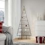 Voir la diapositive 1 : VIDAXL Arbre de Noël en metal pour decoration noir 150 cm