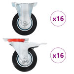 VIDAXL 32 pcs Roulettes 100 mm