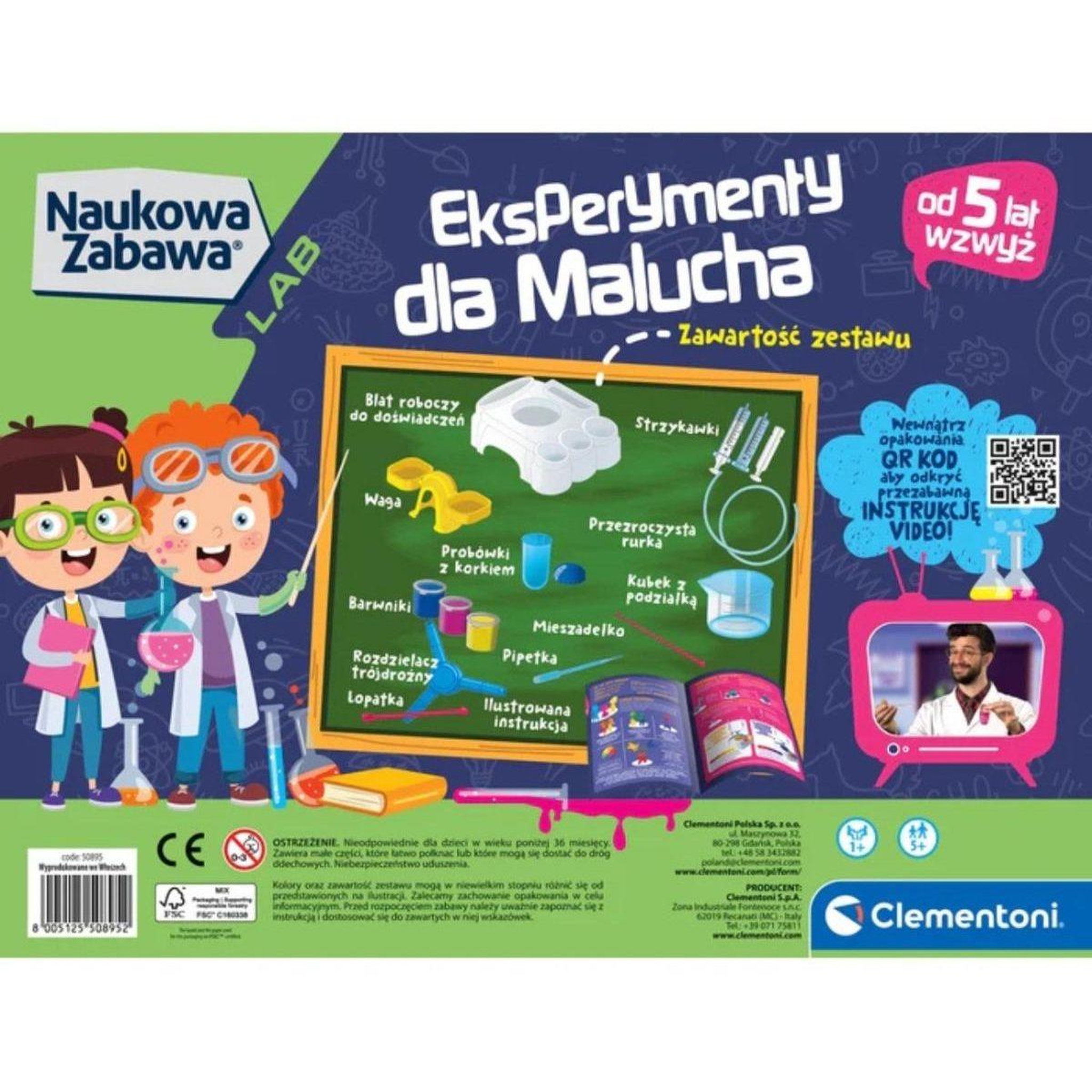 Voir la diapositive 2 : CLEMENTONI Coffret scientifique  50895 science  and  jeu - expériences pour les petits