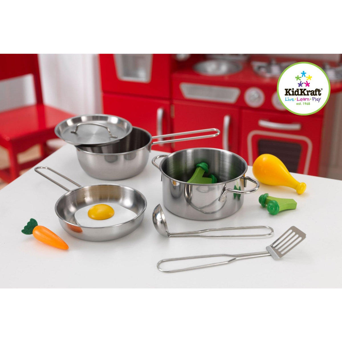 Kidkraft Batterie de cuisine en métal