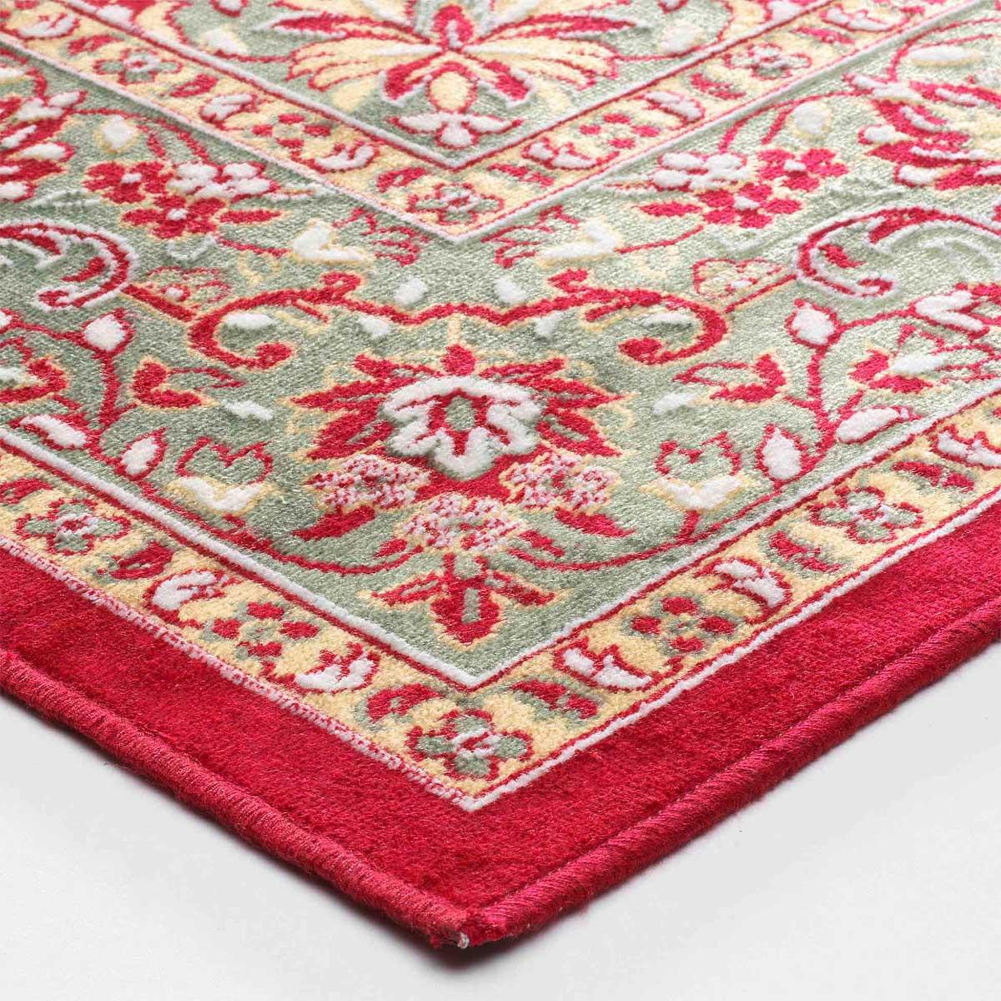 Voir la diapositive 2 : Douceur d'Intérieur Tapis déco tissé  ispahan  140x200cm rouge