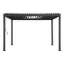 Voir la diapositive 3 : HESPERIDE Pergola bioclimatique Evora Graphite - 4 x 3 m - Hespéride