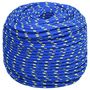 Voir la diapositive 2 : VIDAXL Corde de bateau Bleu 10 mm 25 m Polypropylene