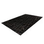 Voir la diapositive 4 : Paris Prix Tapis Géométrique à Poils Longs  Bijou  Noir & Or