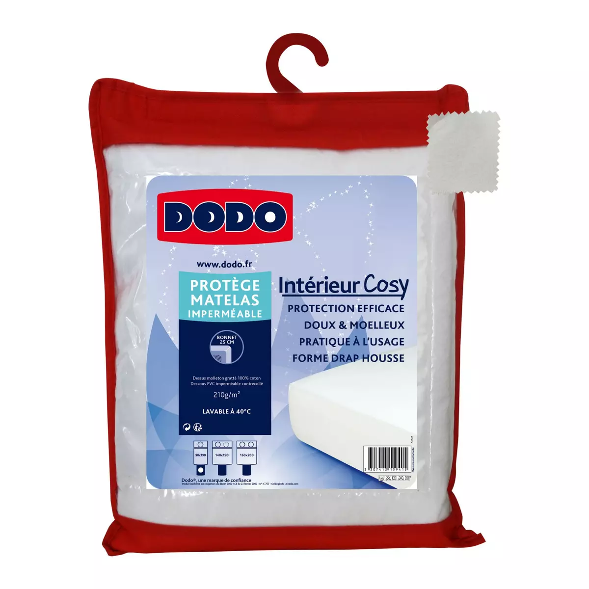 DODO Protège matelas en coton imperméable INTERIEUR COSY
