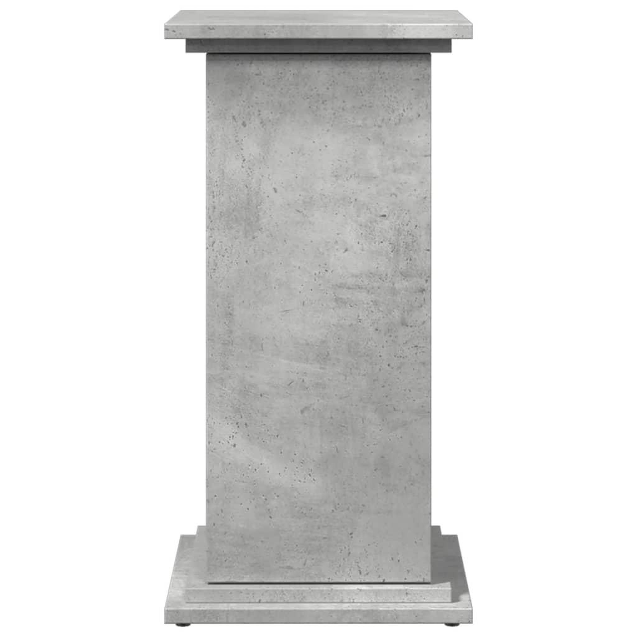 Voir la diapositive 5 : VIDAXL Piedestal avec rangement gris beton 31x30x60 cm bois ingenierie