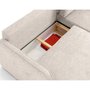 Voir la diapositive 3 : LISA DESIGN Apolline - canapé d'angle réversible 4 places convertible avec coffres en tissu moucheté