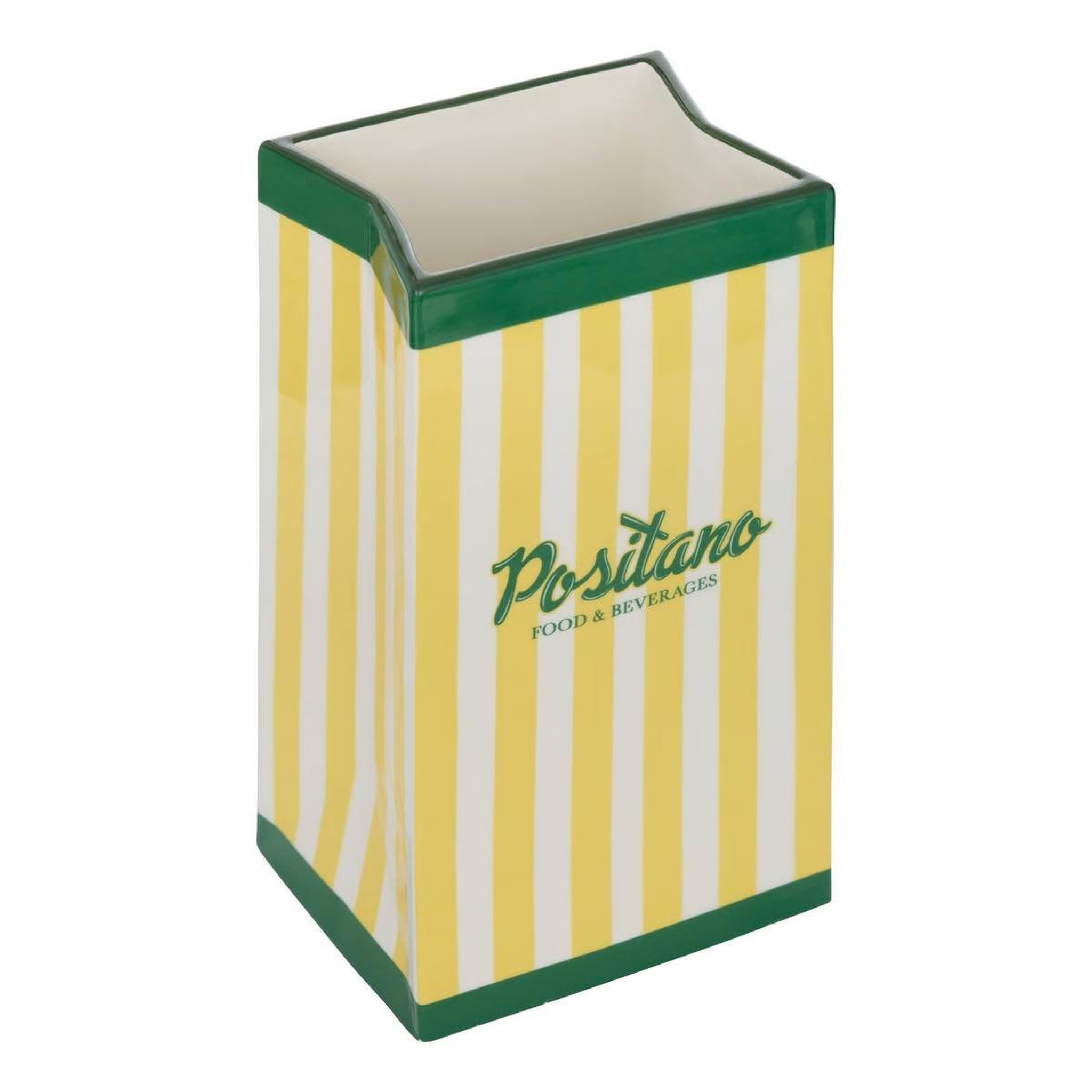 ATMOSPHERA Vase déco en céramique  positano  22cm jaune
