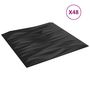 Voir la diapositive 3 : VIDAXL Panneaux muraux 48 pcs noir 50x50 cm XPS 12 m^2 pierre