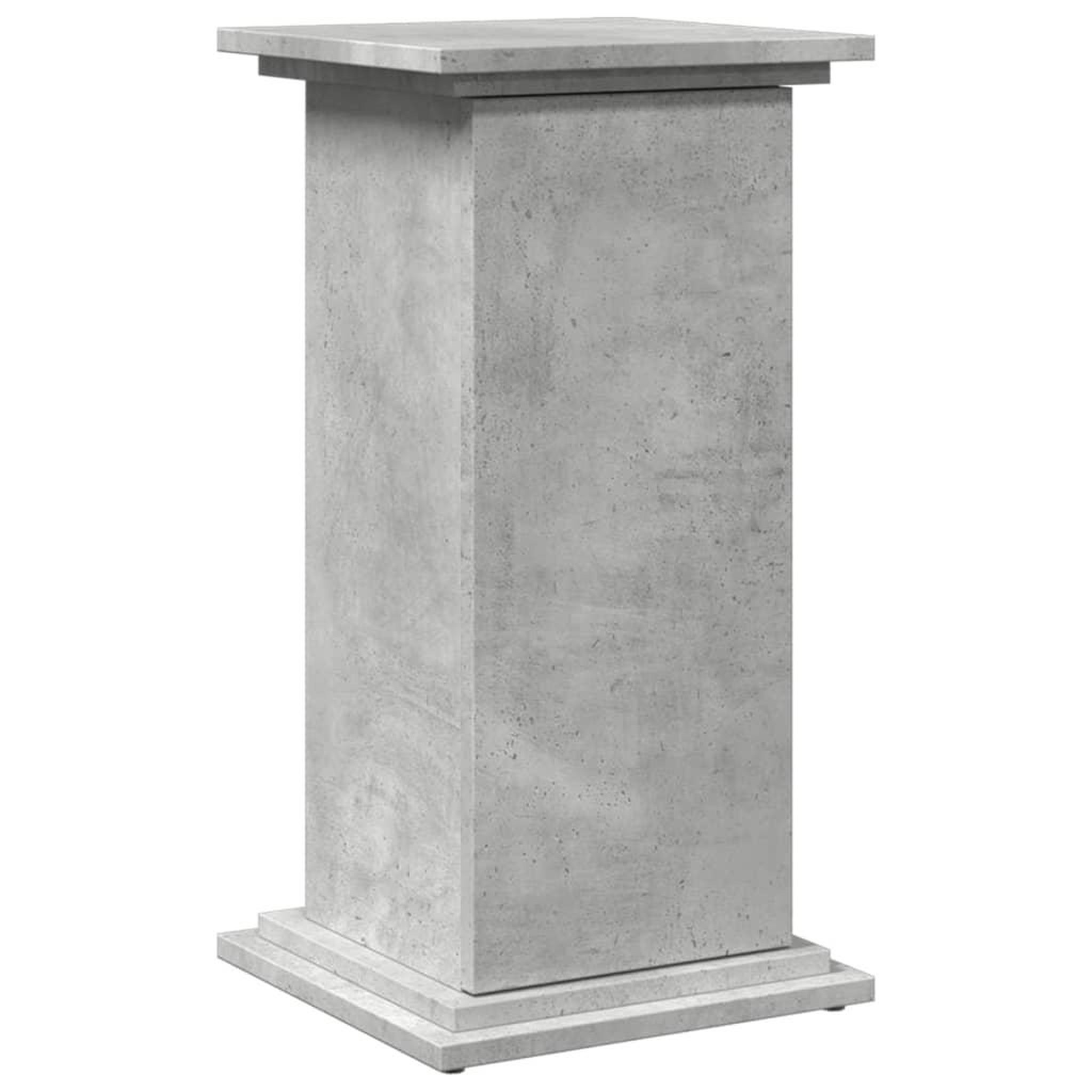 Voir la diapositive 2 : VIDAXL Piedestal avec rangement gris beton 31x30x60 cm bois ingenierie