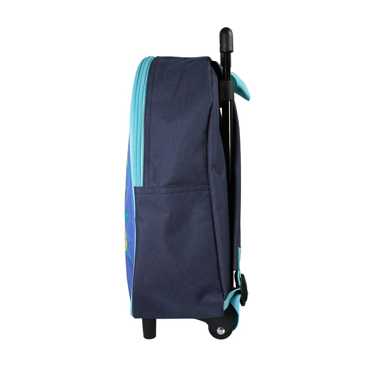Bagtrotter Bagtrotter - Vaiana - Disney - Sac à Dos Scolaire à Roulettes  - Bleu Foncé - 1 Compartiment Zippé - Bretelles Matelassées - 25x12x32cm - Matière Polyester - Sac à Dos Scolaire Maternelle