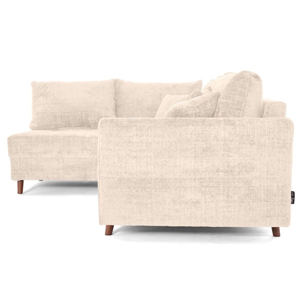 LISA DESIGN Rune - canapé d'angle gauche 4 places en velours texturé