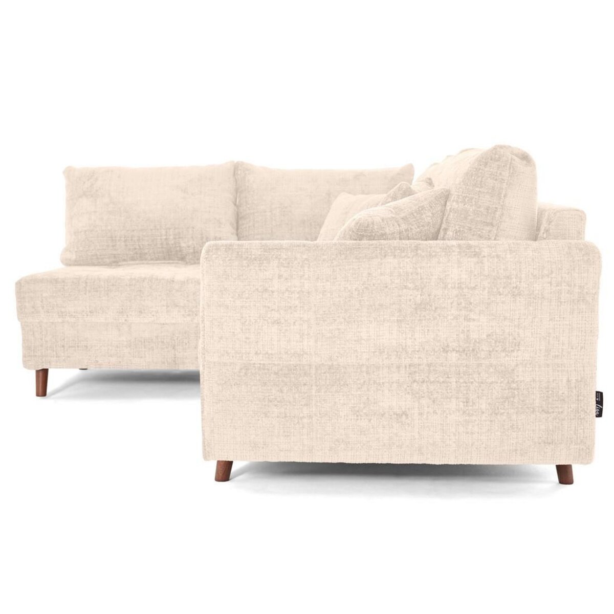 LISA DESIGN Rune - canapé d'angle gauche 4 places en velours texturé