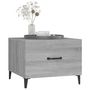 Voir la diapositive 4 : VIDAXL Table basse avec pieds en metal Sonoma gris 50x50x40 cm