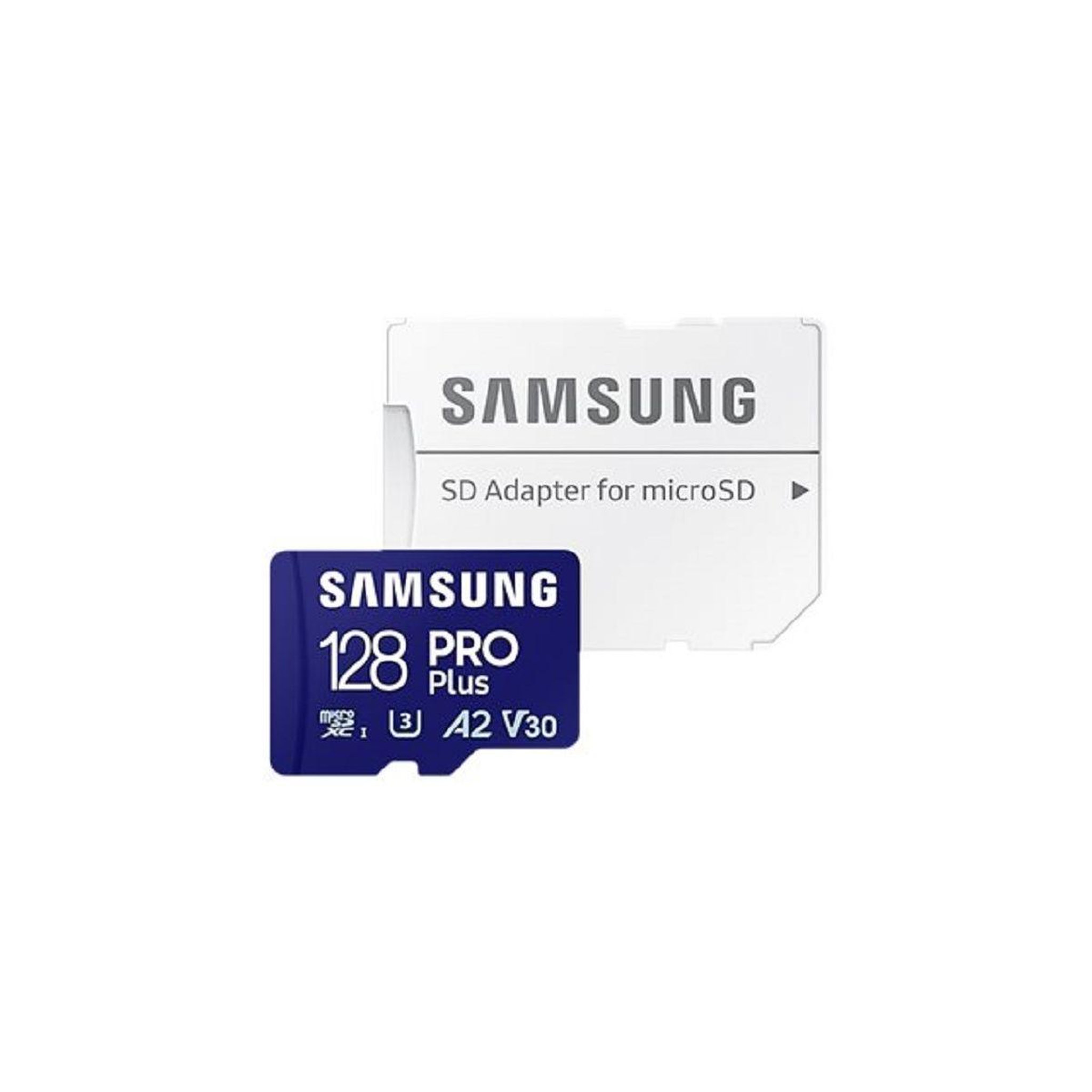 Samsung Carte Micro SD 128 Go Pro Plus avec adaptateur SD