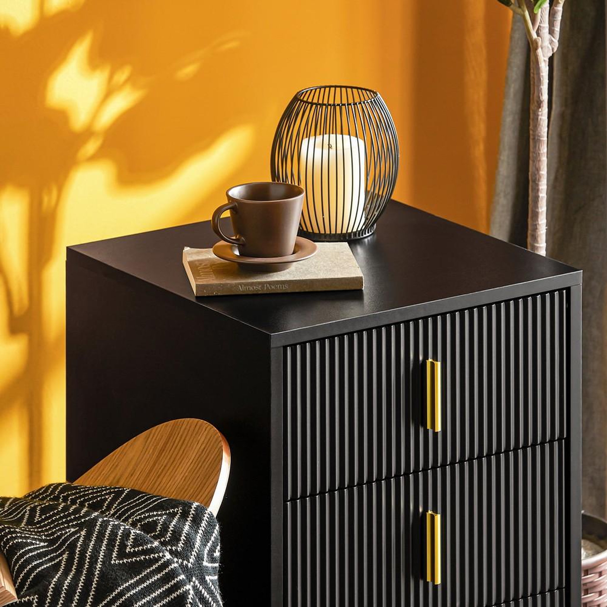 Voir la diapositive 5 : SOBUY SoBuy - Table De Chevet à 3 tiroirs - Moderne - FBT115-L
