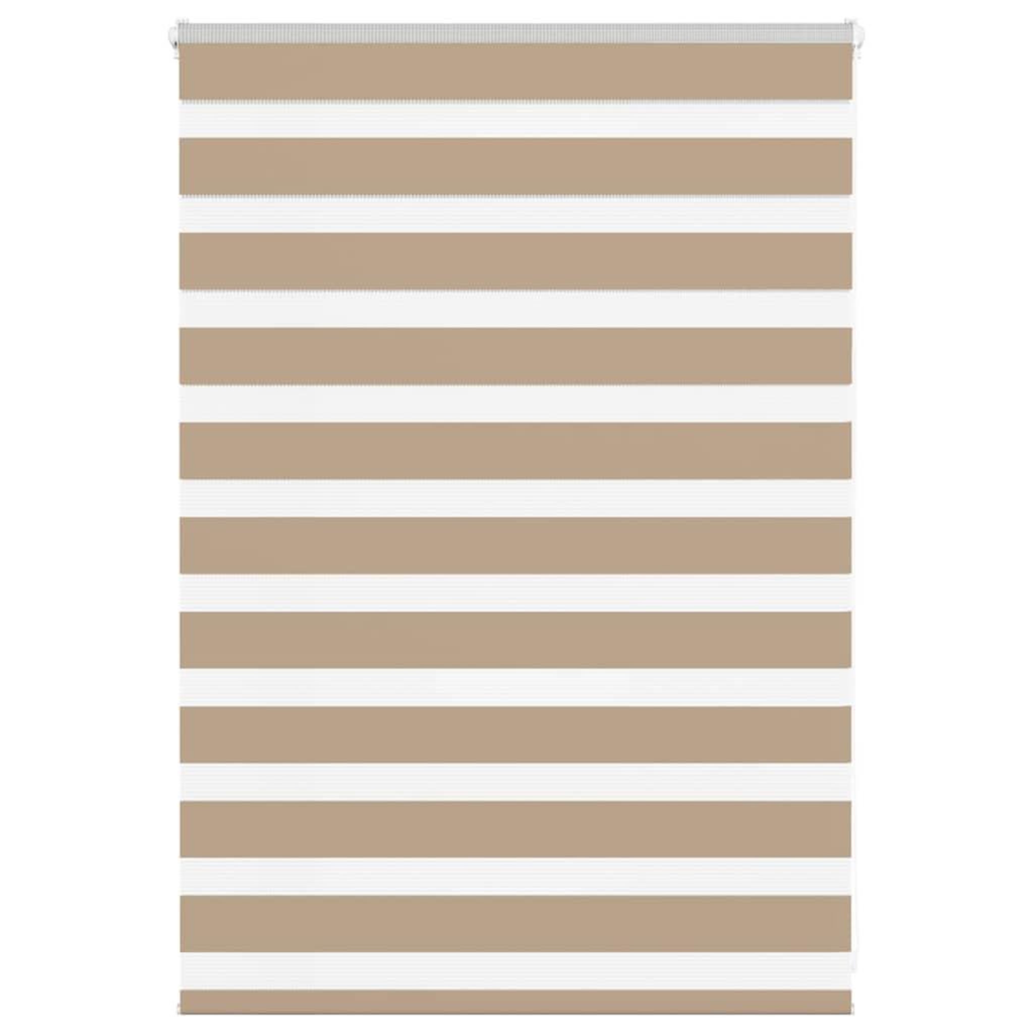 VIDAXL Store zebre marron sable largeur du tissu 90,9 cm polyester