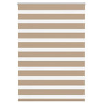 VIDAXL Store zebre marron sable largeur du tissu 90,9 cm polyester