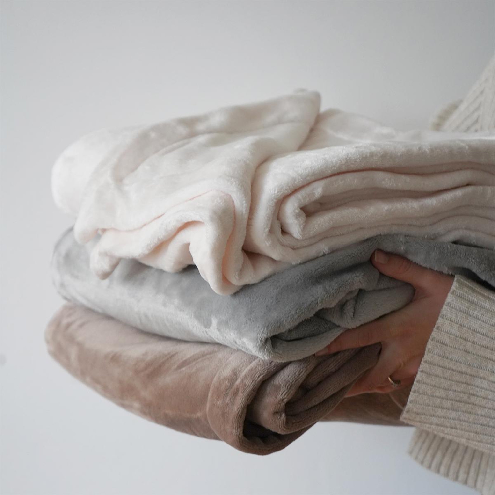 Voir la diapositive 4 : DODO Plaid Beige Dodo Toucher Ultra Doux 130x170