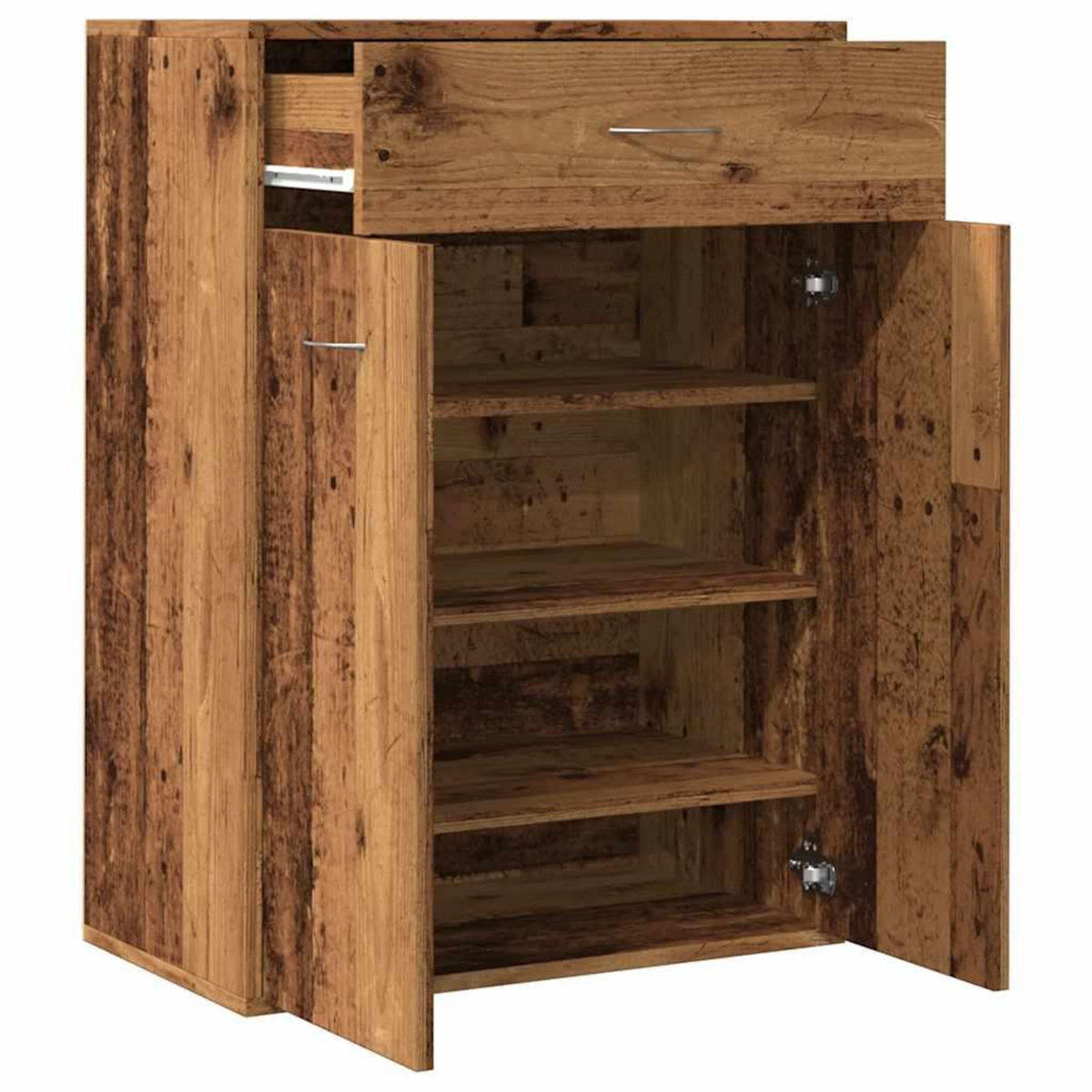 VIDAXL Armoire a chaussures vieux bois 60x35x84 cm bois d'ingenierie
