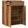 Voir la diapositive 5 : VIDAXL Armoire a chaussures vieux bois 60x35x84 cm bois d'ingenierie