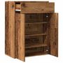 Voir la diapositive 5 : VIDAXL Armoire a chaussures vieux bois 60x35x84 cm bois d'ingenierie