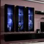 Voir la diapositive 2 : Paris Prix Meuble TV Mural Design  Fly III  320cm Noir