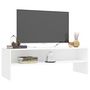 Voir la diapositive 3 : VIDAXL Meuble TV Blanc 120x40x40 cm Bois d'ingenierie