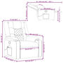 Voir la diapositive 6 : VIDAXL Fauteuil de massage inclinable Gris fonce Tissu