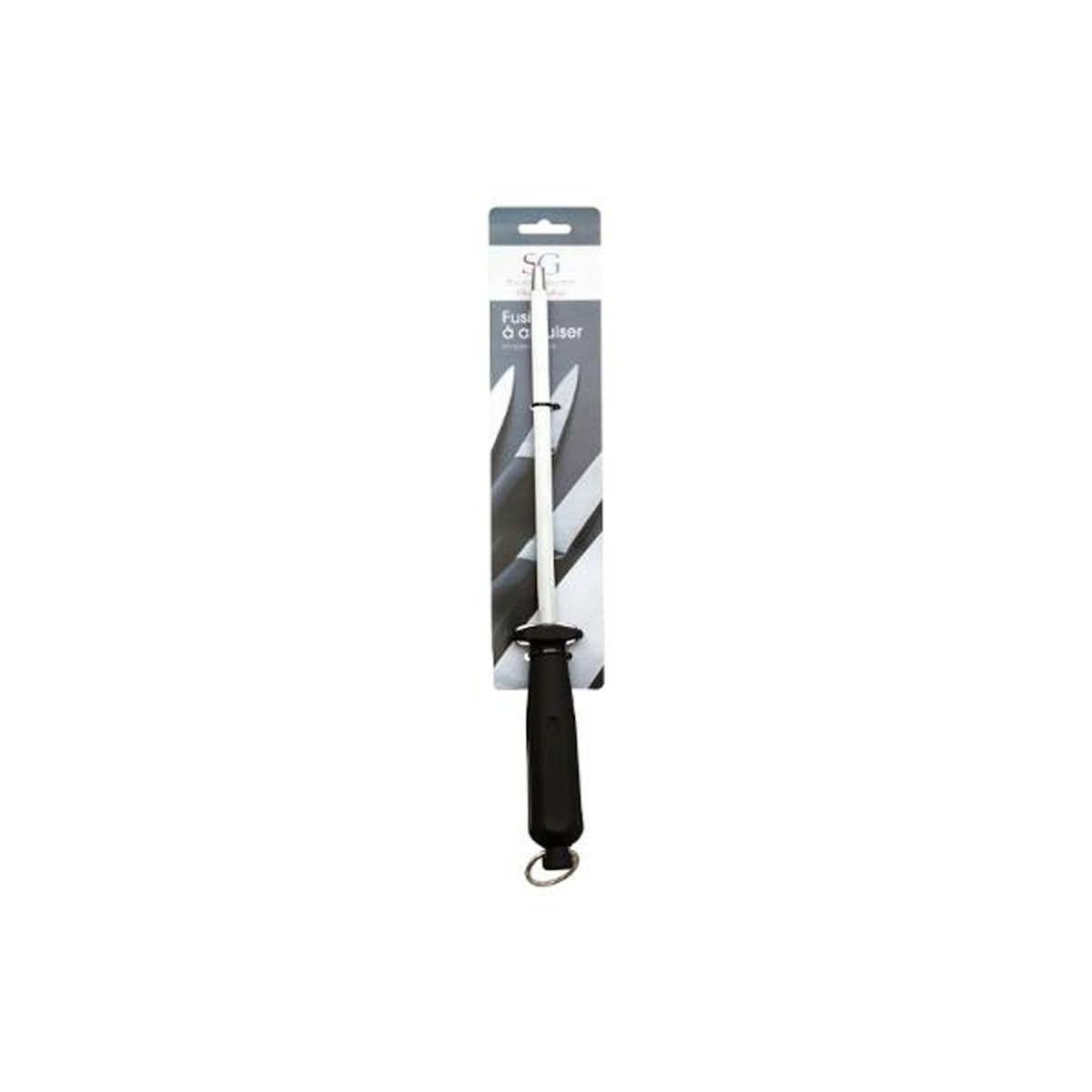 FIVE Fusil à Aiguiser Pour Couteaux 31cm Noir