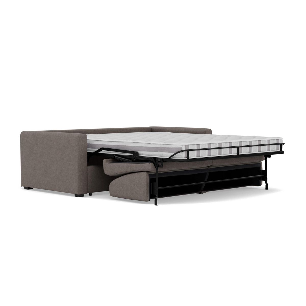 BEST MOBILIER Julia - canapé 3 places convertible express couchage quotidien 140 cm matelas 14 cm en tissu
