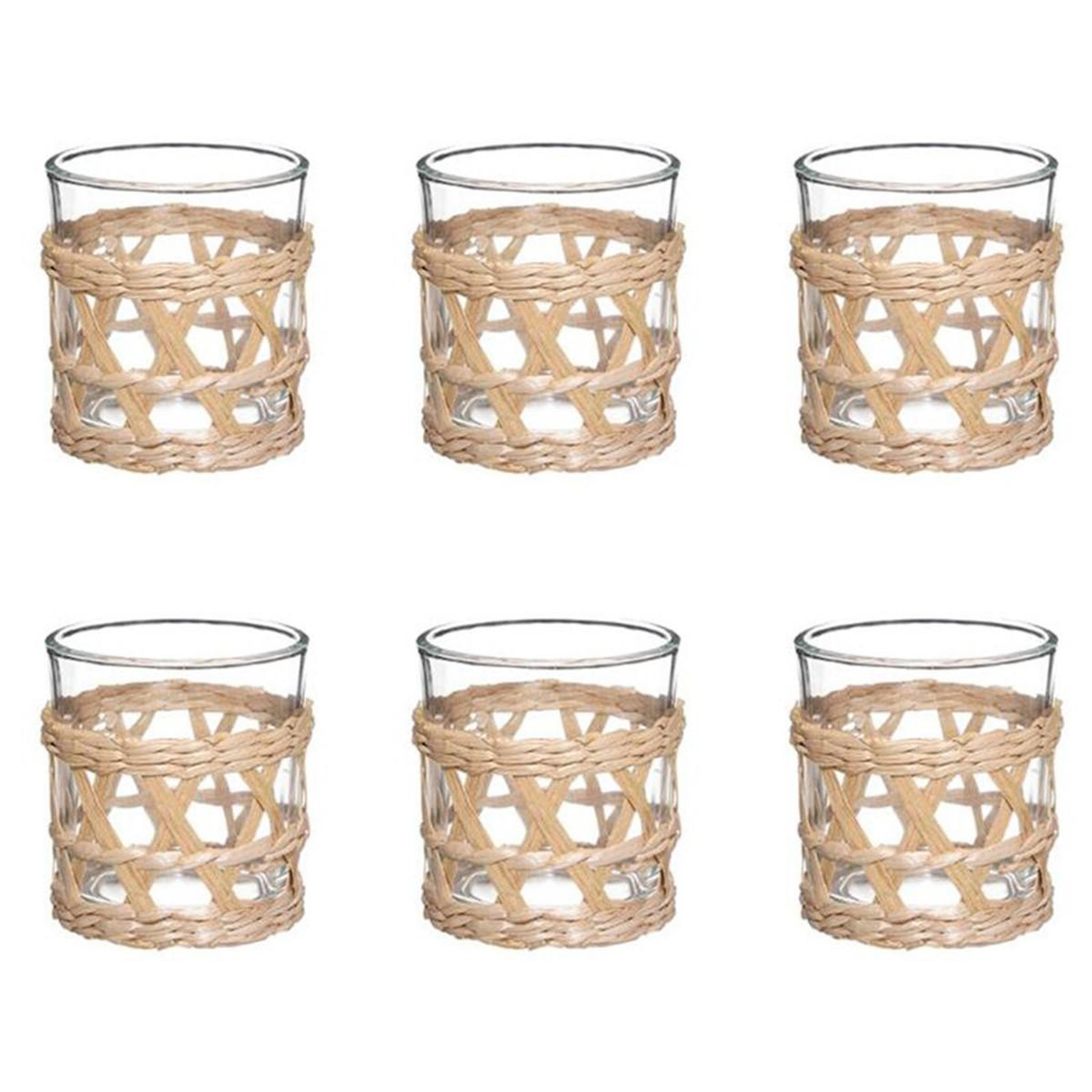 SECRET DE GOURMET Lot de 6 verres à eau  indonésie  23cl transparent