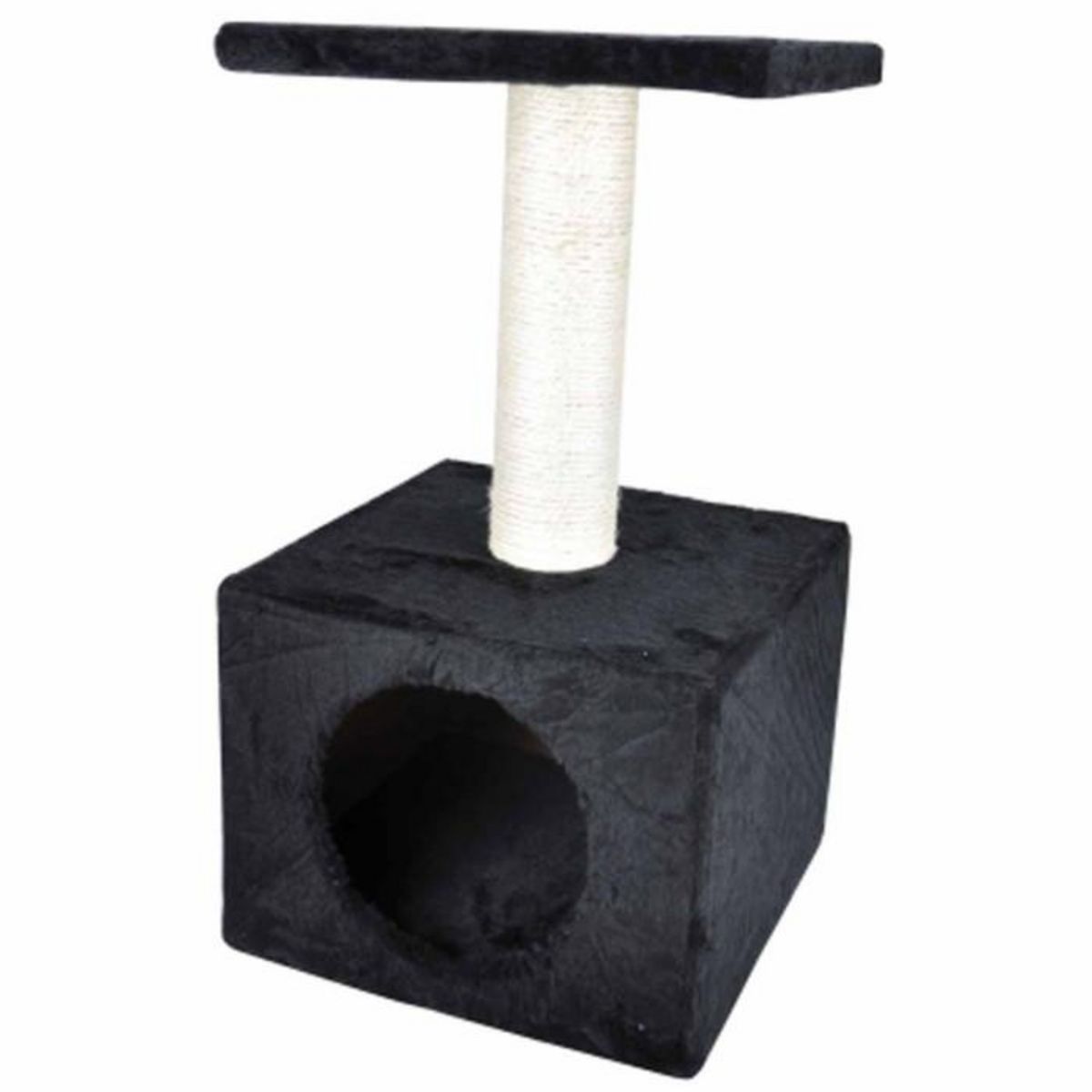 Paris Prix Arbre à Chat avec Niche  1 Plateforme  58cm Noir