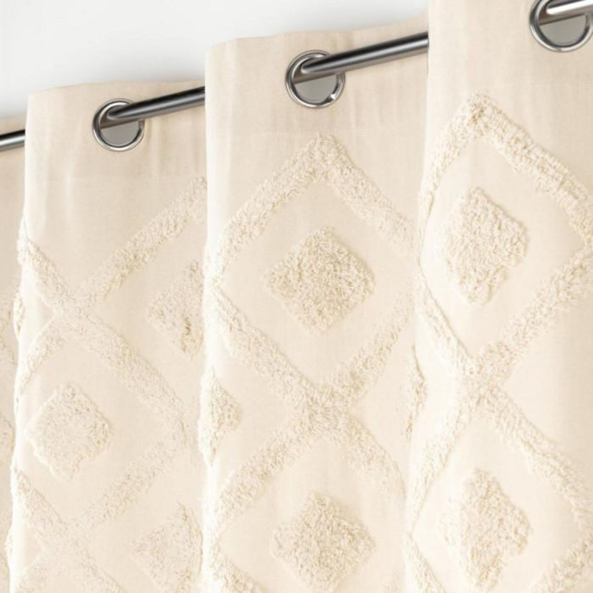 Paris Prix Rideau à Œillets Tufté  Inca  140x240cm Beige