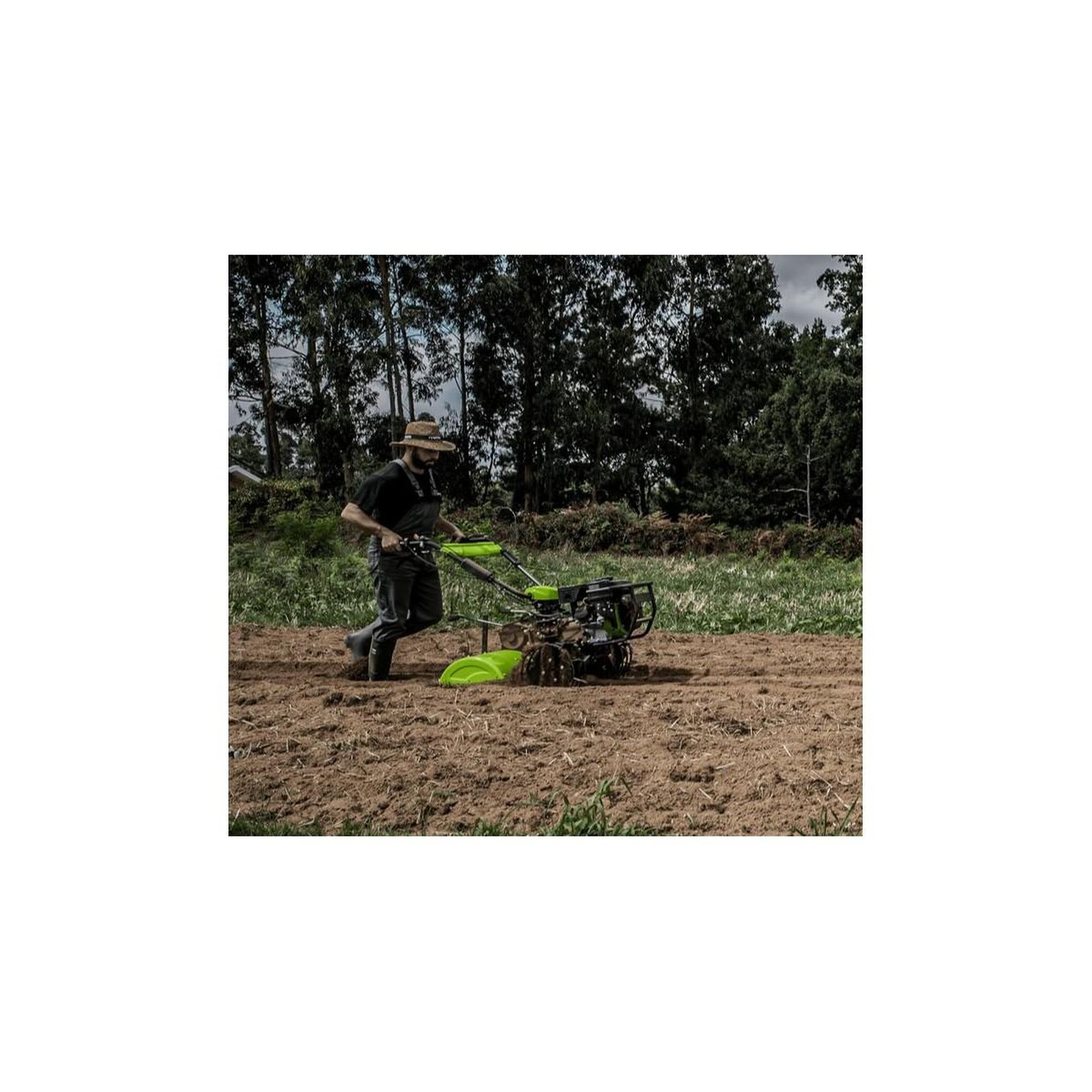 Voir la diapositive 3 : VITO Garden Motoculteur à essence 7cv 212 cm3 motobineuse thermique avec fraises double sens vito