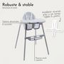 Voir la diapositive 3 : Monsieur Bébé Chaise haute bébé réglable hauteur et tablette