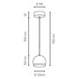 Paris Prix Lampe Suspension Design  Ball  110cm Chêne Huilé