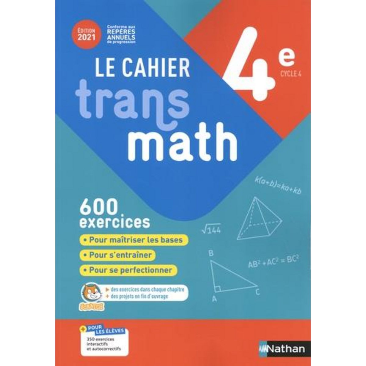 LE CAHIER TRANSMATH 4E. EDITION 2021, Malaval Joël